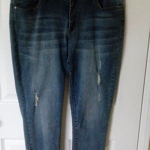 Distressed Earl Skinny Jeans Ankle Length